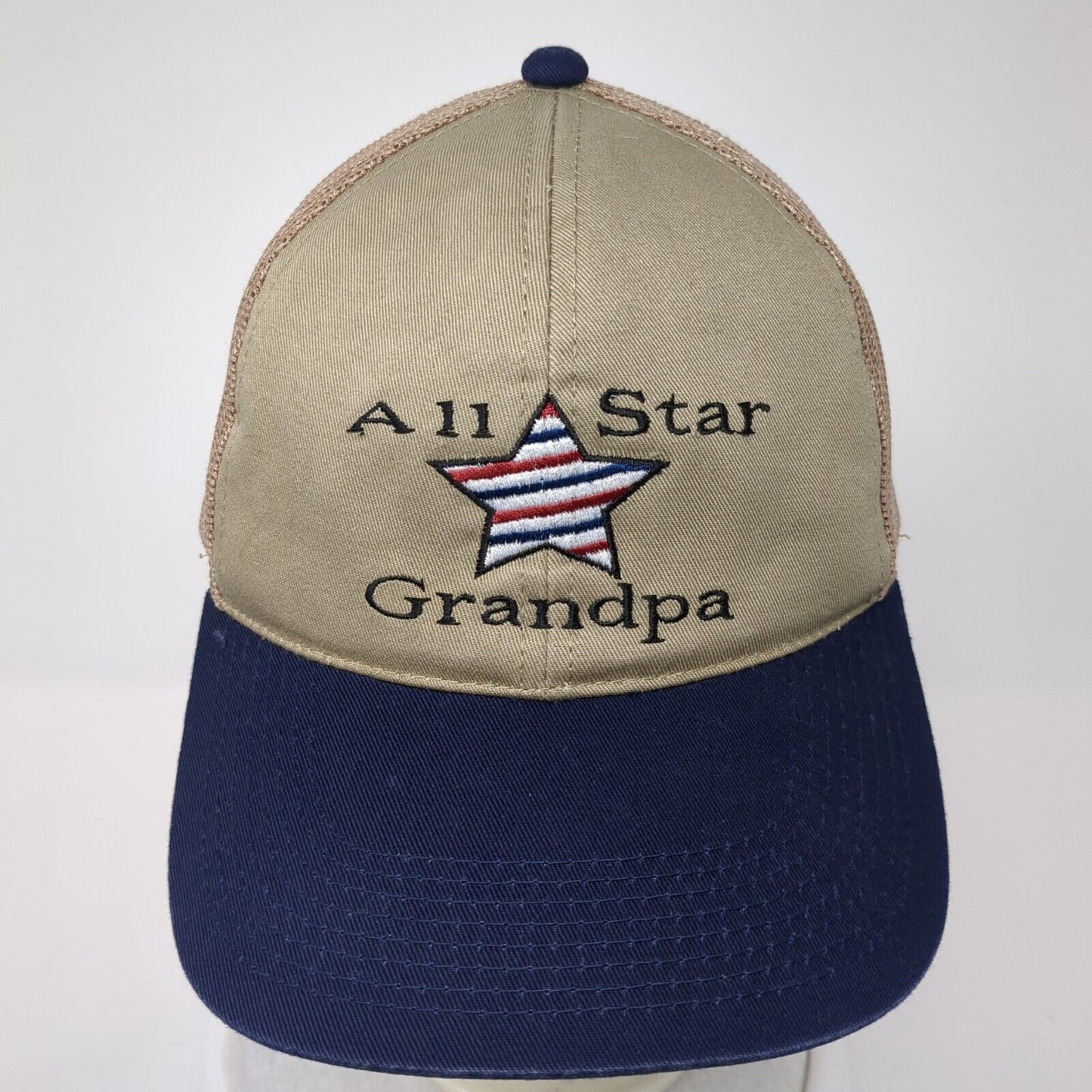 All Star Grandpa Snapback Trucker Hat Multicolor OS Adjustable Mesh Signatures