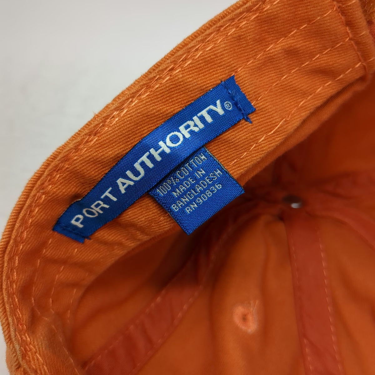 Port Authority Baseball Cap Orange One Size Strapback Handy Tenant Tools Hat