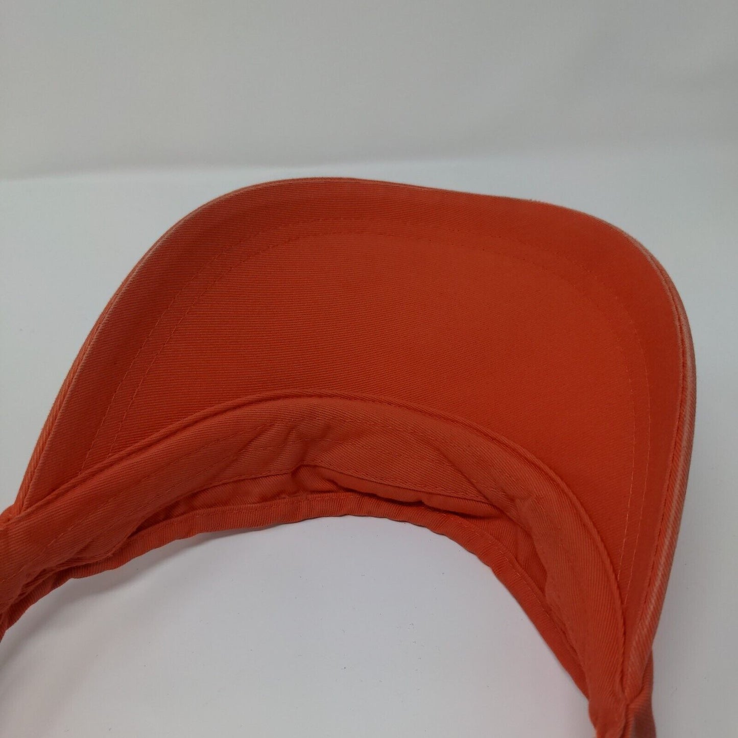 No Boundaries Strapback Sun Visor Hat Orange One Size Embroidered