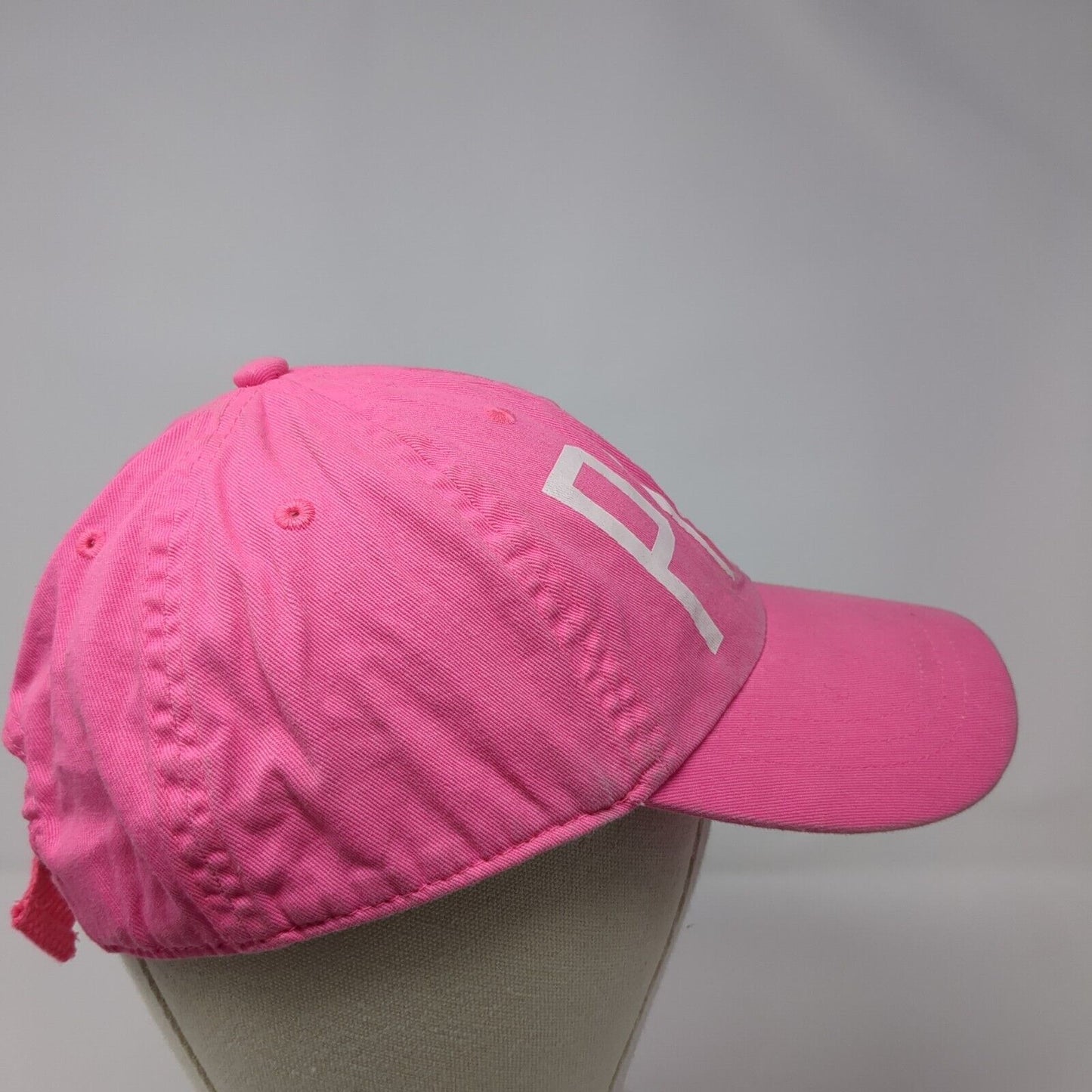 PINK Victoria's Secret Slideback Hat Pink One Size Adjustable 6 Panel Cotton