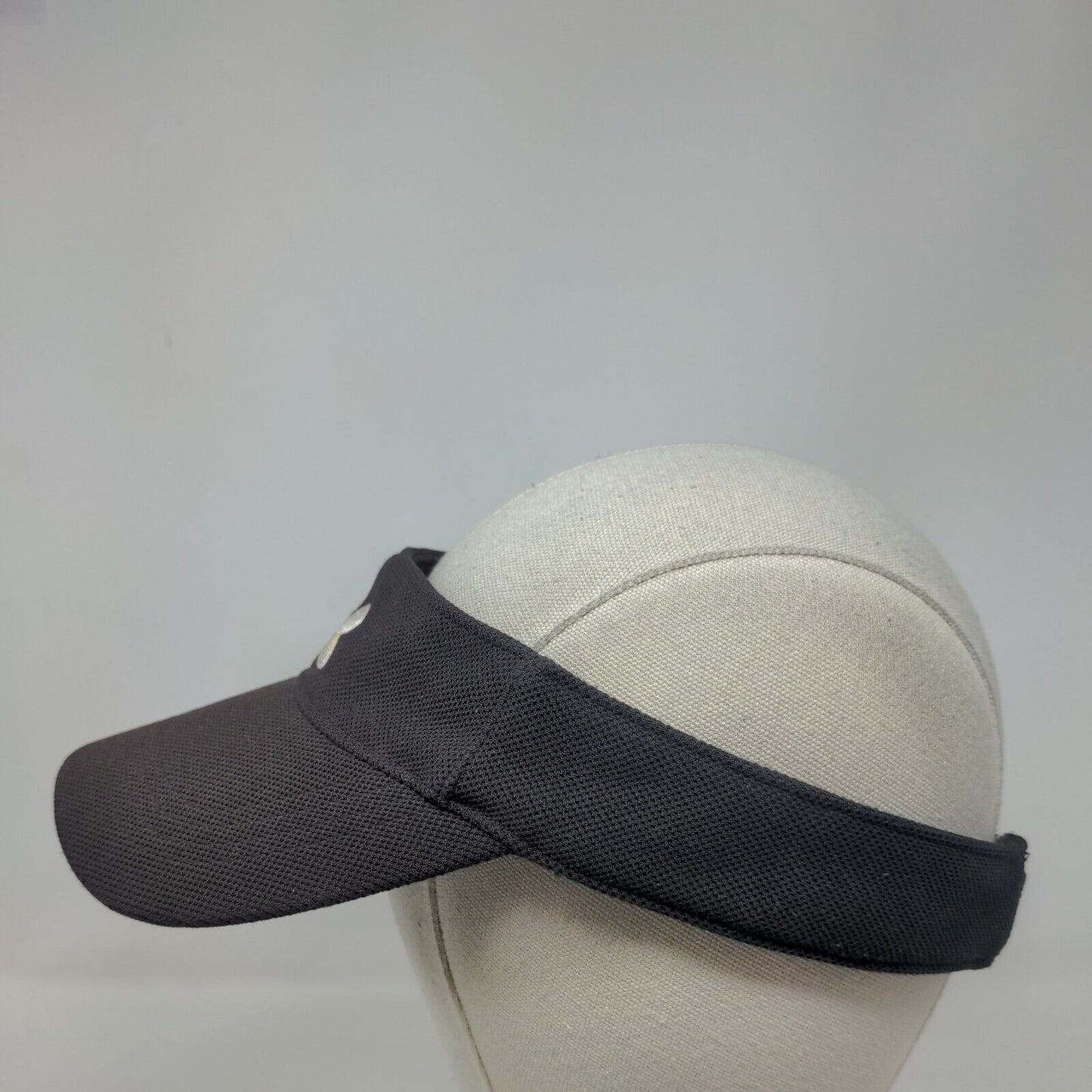 Under Armour Strapback Visor Hat Black OSFA Adjustable Embroidered