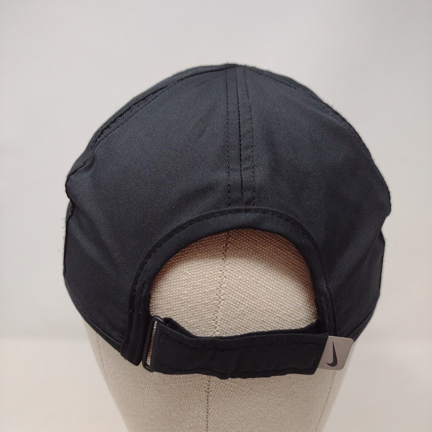 BK Soccer Strapback Hat Black OSFM Embroidered Nike Featherlight