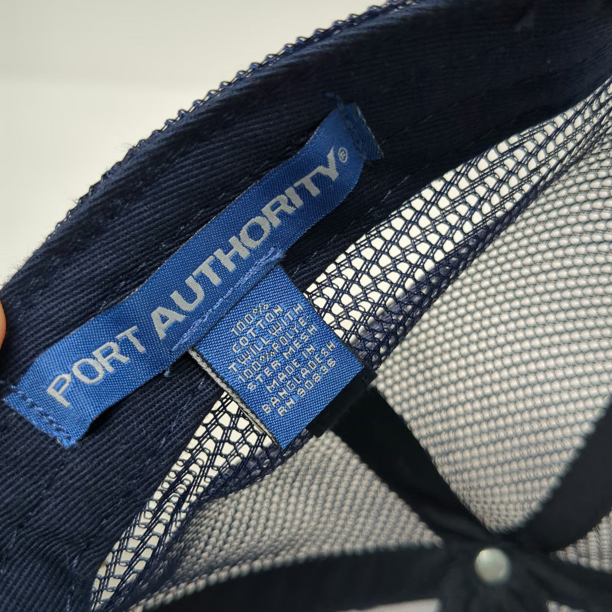Port Authority Baseball Cap Blue One Size Jtech Institute Mesh Strapback Hat