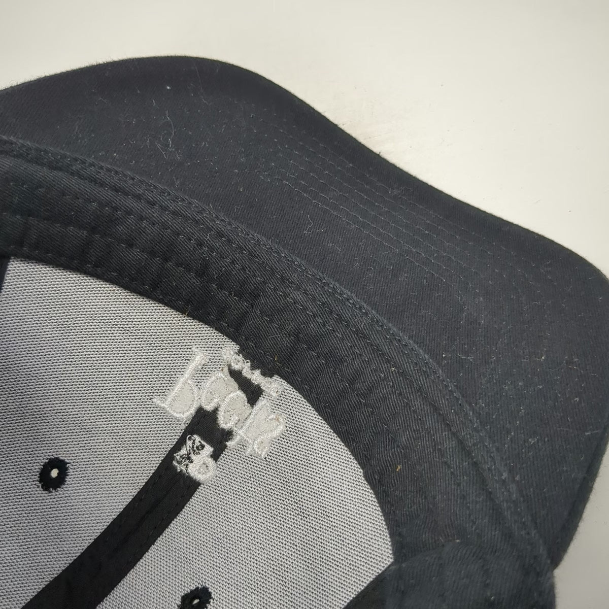 Peet's Coffee Baseball Cap Black One Size Leather Strap Slideback 6 Panel Hat