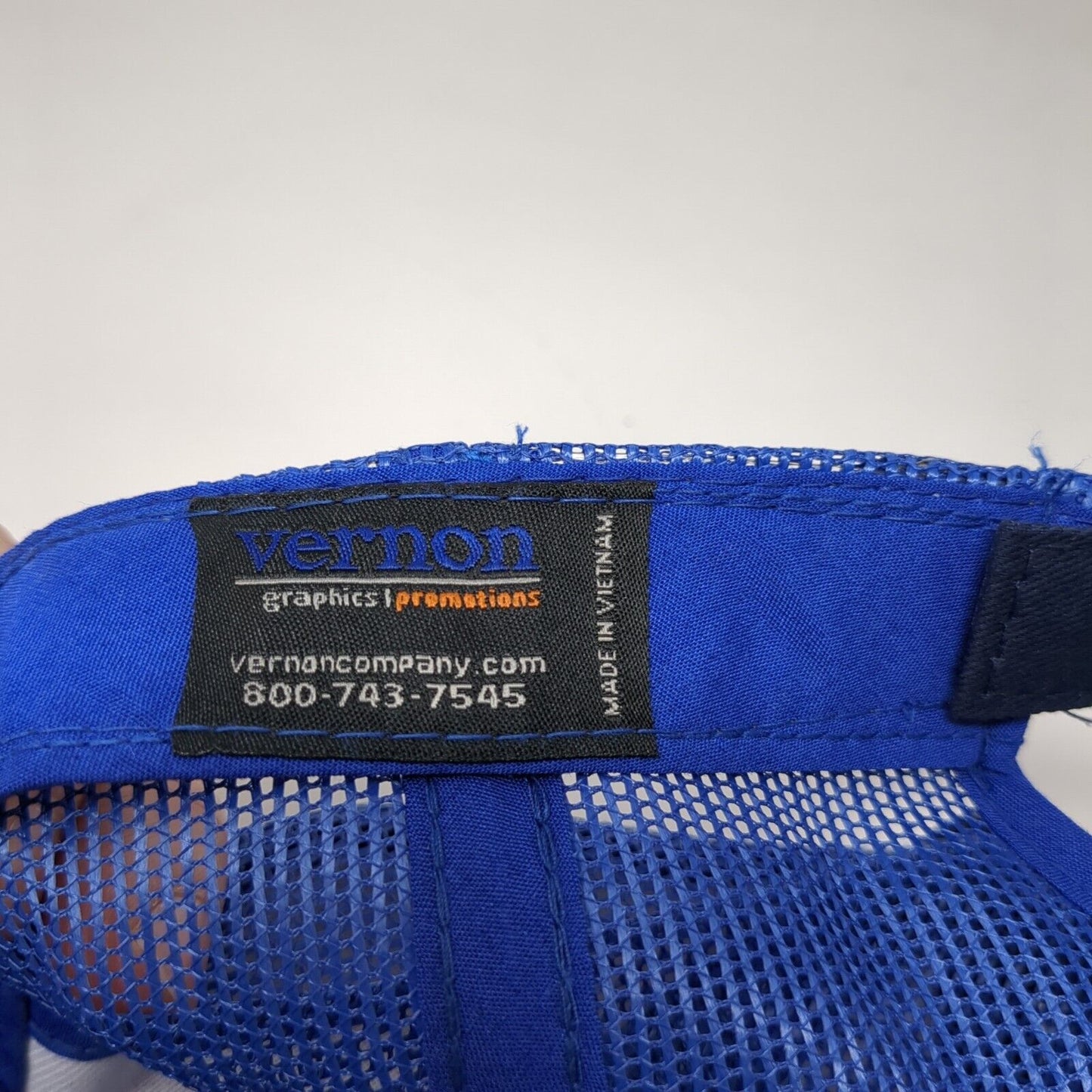 Corwin Ford Strapback Mesh Back Trucker Hat Blue One Size Embroidered