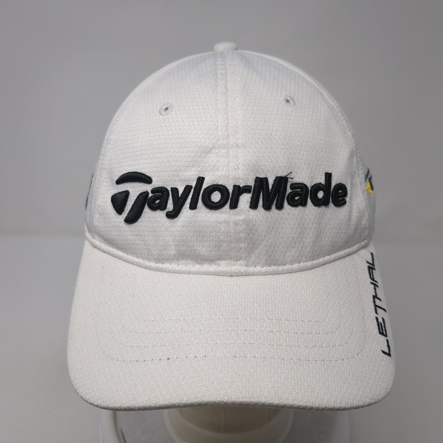 TaylorMade Lethal RBZ Slideback Golf Hat White OS Adjustable Embroidered 6 Panel