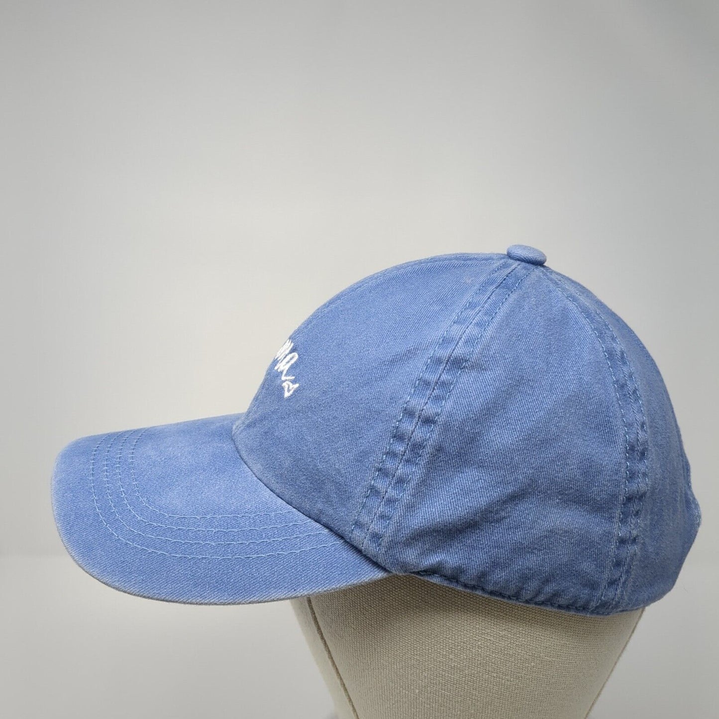 Mama Slideback Hat Blue One Size Adjustable Embroidered Solid 6 Panel