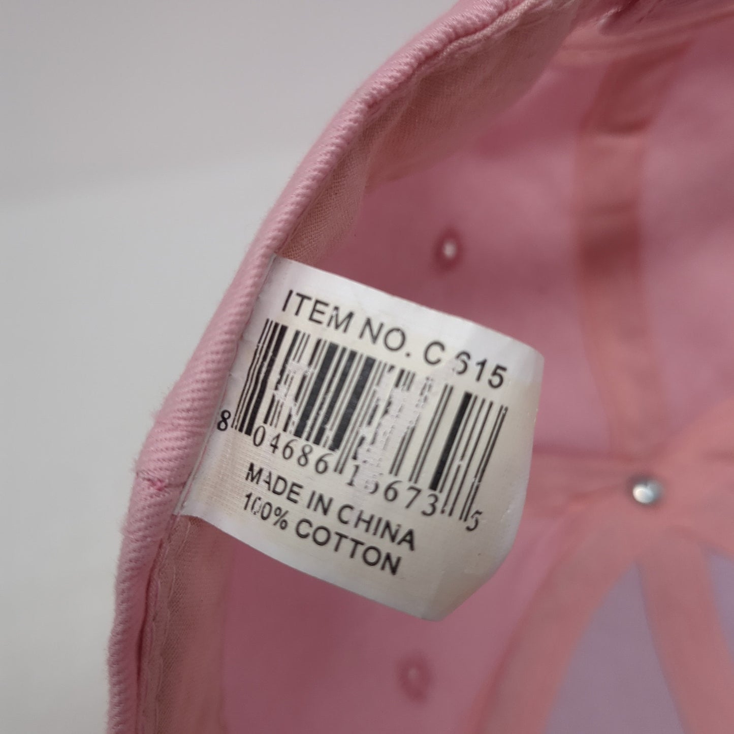 Farmer's Daughter Strapback Baseball Cap Pink One Size Adjustable 6 Panel