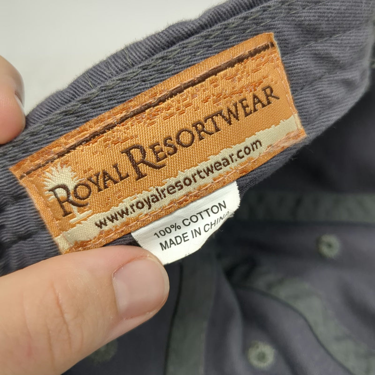 Royal Resortwear Baseball Cap Gray One Size Shark Bite Teeth Aquarium Ocean Hat