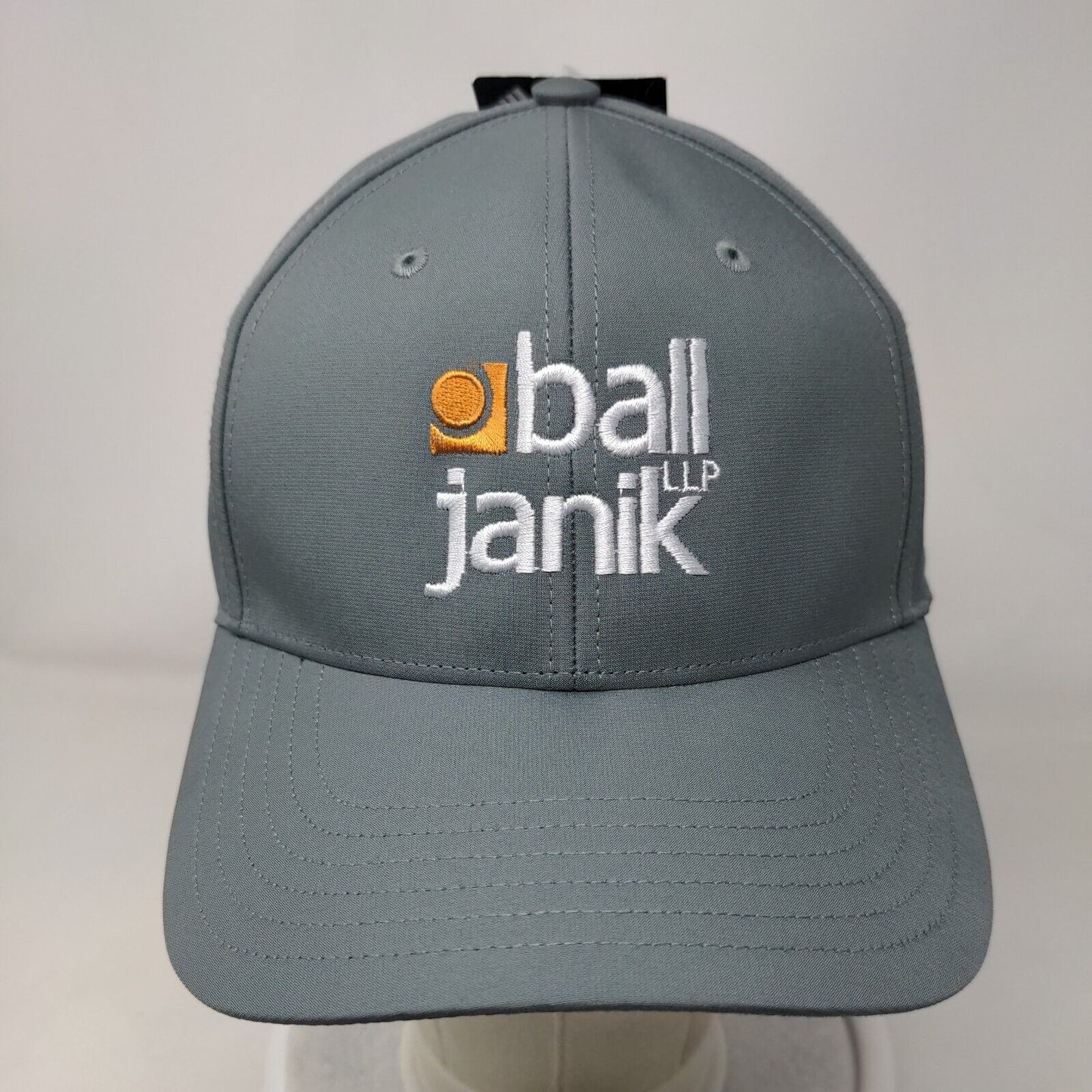 Ball Janik LLP Strapback Golf Hat Gray OSFM Embroidered Adidas W/Tags