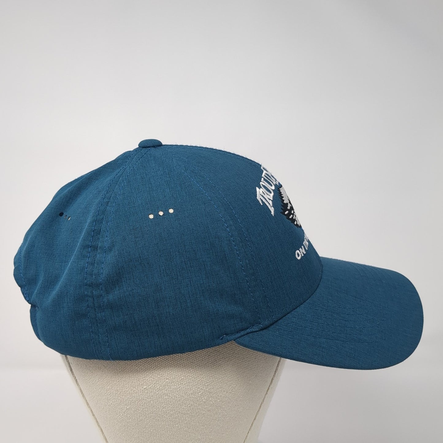 TroutHunter On The Henry's Fork Strapback Hat Blue One Size Imperial