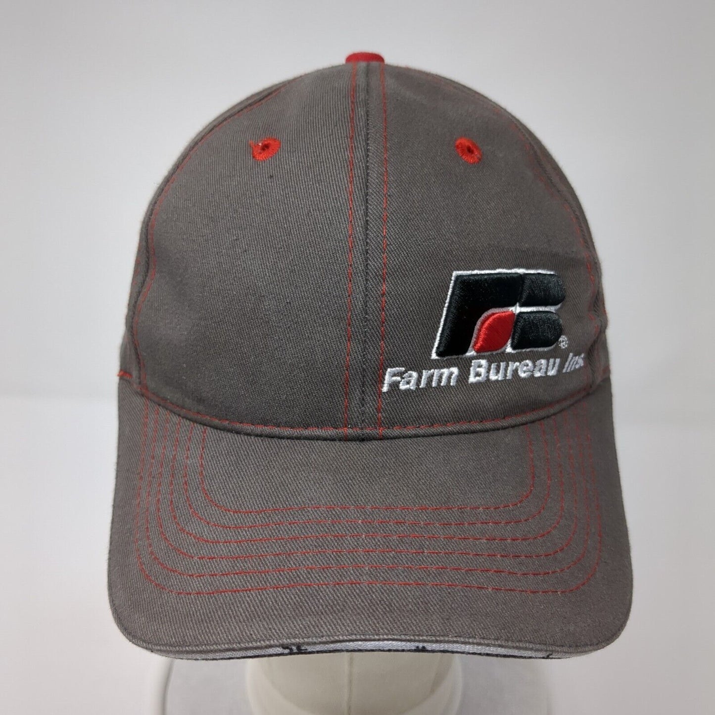 Farm Bureau Ins We Know Idaho We Grew Up Here Strapback Hat Gray OS Buck's Bags