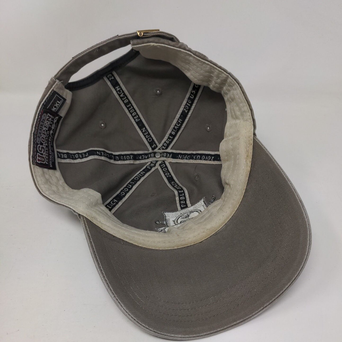 US Open Pebble Beach 2010 Slideback Hat Brown XXL 6 Panel Special Edition Ahead
