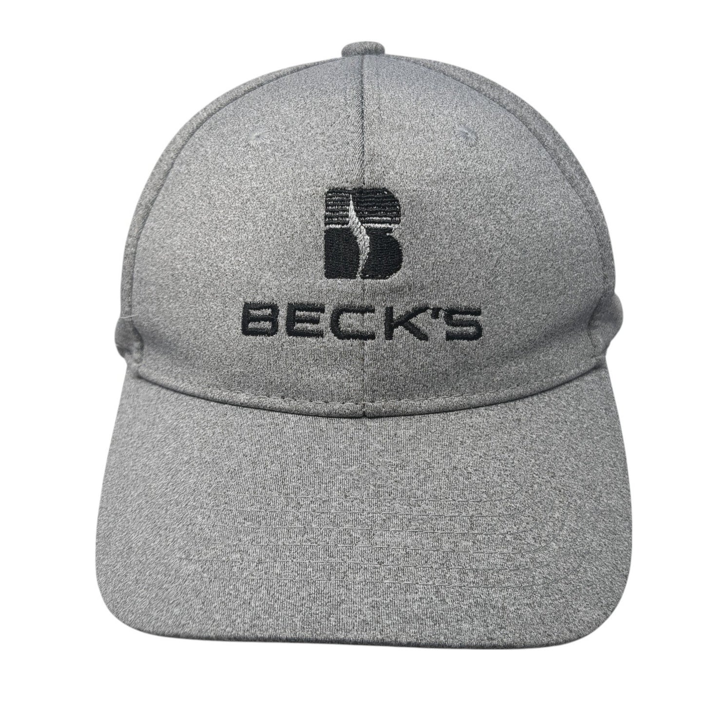 Beck's President's Club Snapback Hat Gray One Size Solid Adjustable