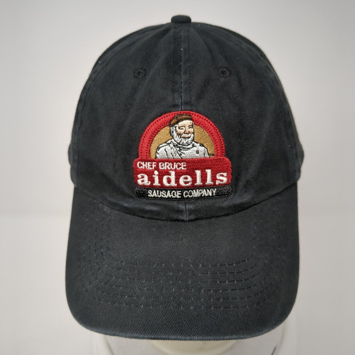 Chef Bruce Aidells Slideback Hat Black One Size Sausage Company AMC