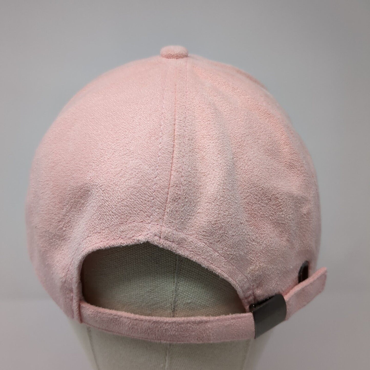 Unbranded Slideback Hat Pink One Size Adjustable Vented Holes 6 Panel Blank