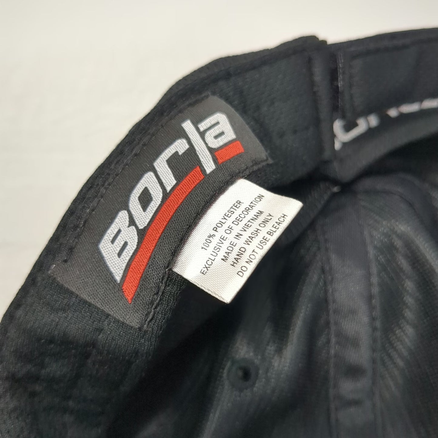 Borla Baseball Cap Black One Size Strapback Performance Polyester Exhaust Hat