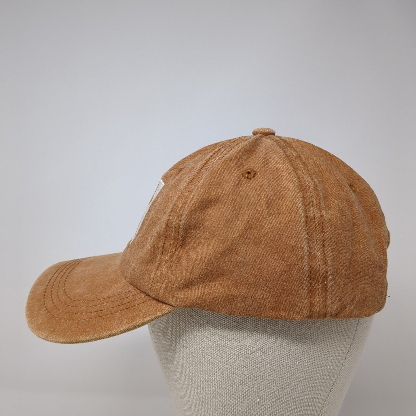 Lift Down Slideback Hat Brown One Size Adjustable Embroidered 6 Panel