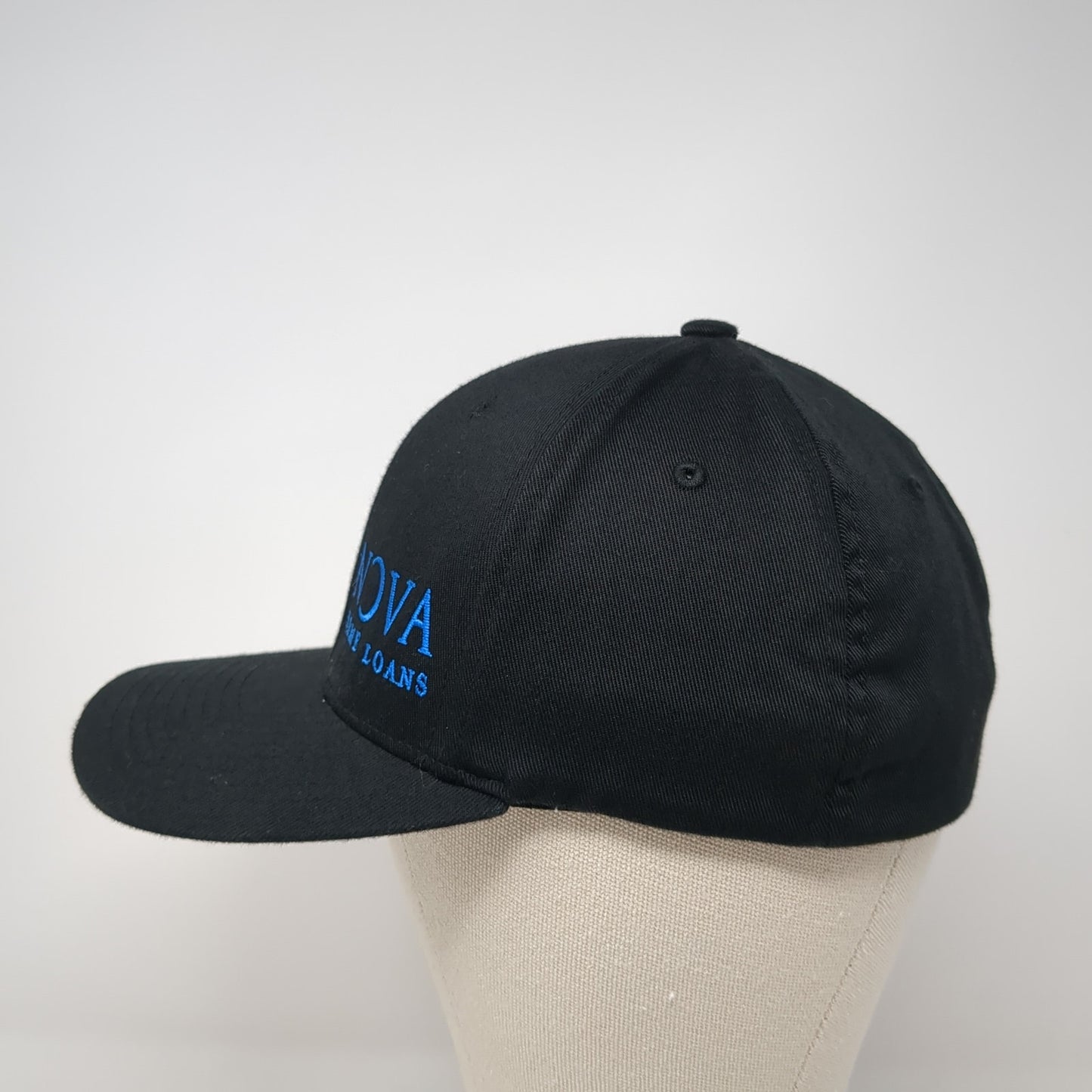 Nova Home Loans 16 Fitted Hat Black Medium Embroidered Flexfit Yupoong