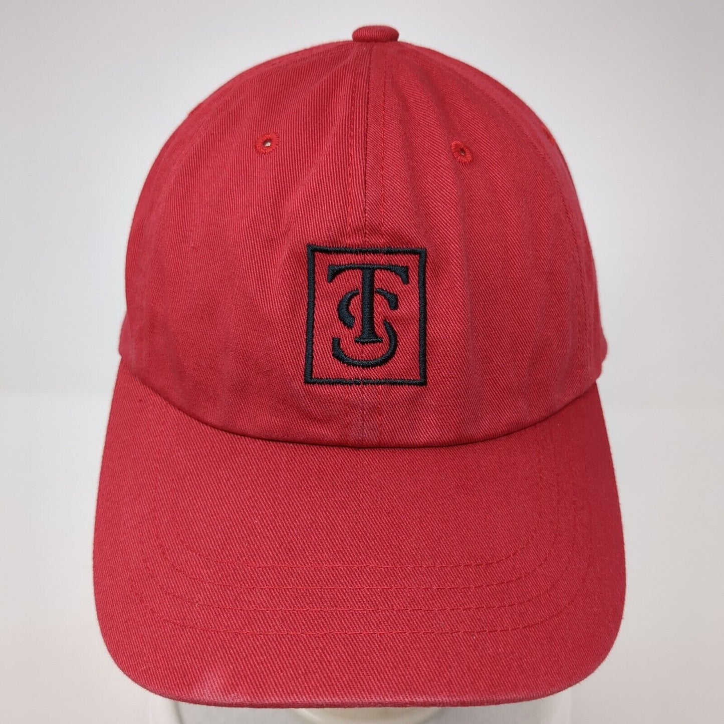 TS Slideback Hat Red One Size Adjustable Embroidered The Classics Yupoong Cotton