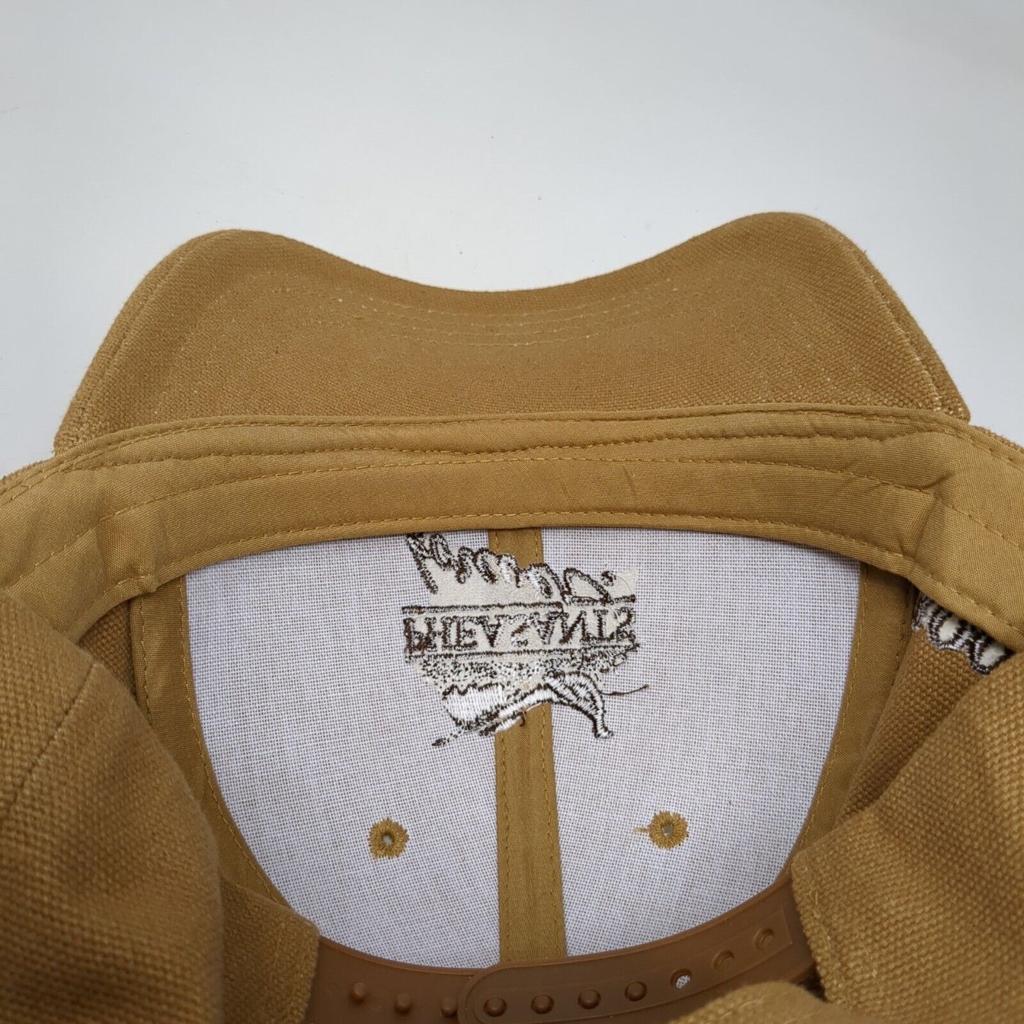 Pheasants Forever Rooster Booster Snapback Hat Tan One Size Adjustable 6 Panel