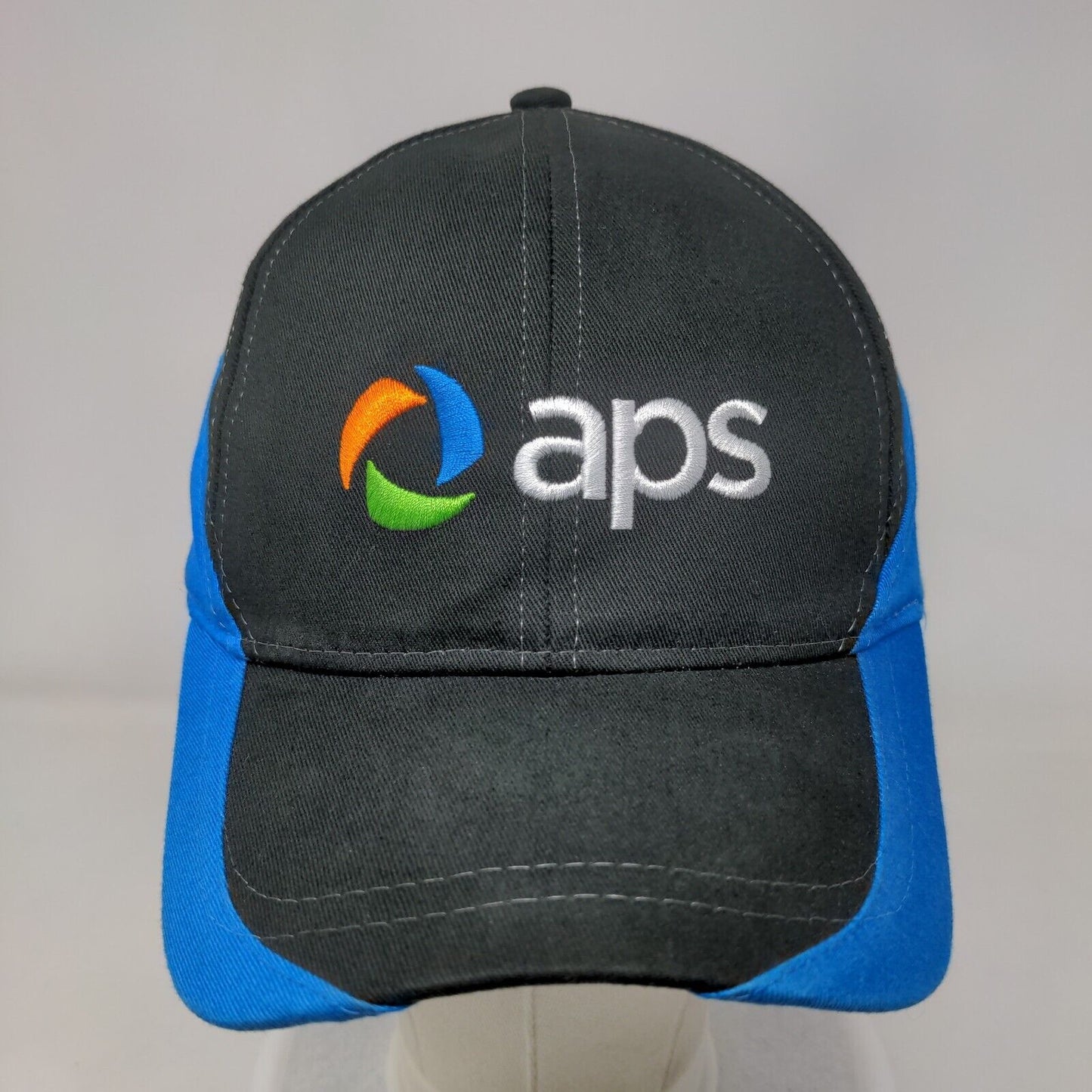 APS Slideback Hat Multicolor OSFA Adjustable Embroidered 6 Panel Cotton