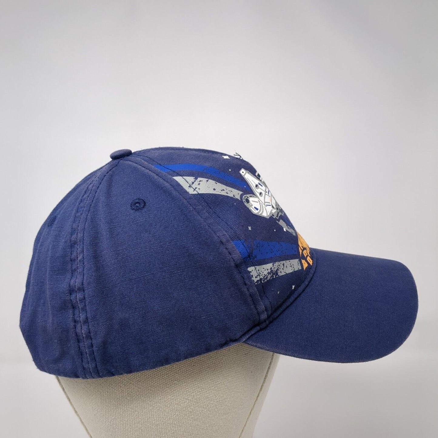 Star Wars Galaxy's Edge Strapback Hat Blue 57-59cm Adjustable Embroidered Cotton