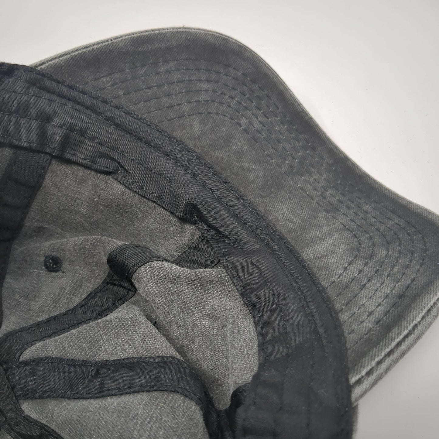 Unbranded Slideback Baseball Cap Gray One Size Adjustable 6 Panel Blank