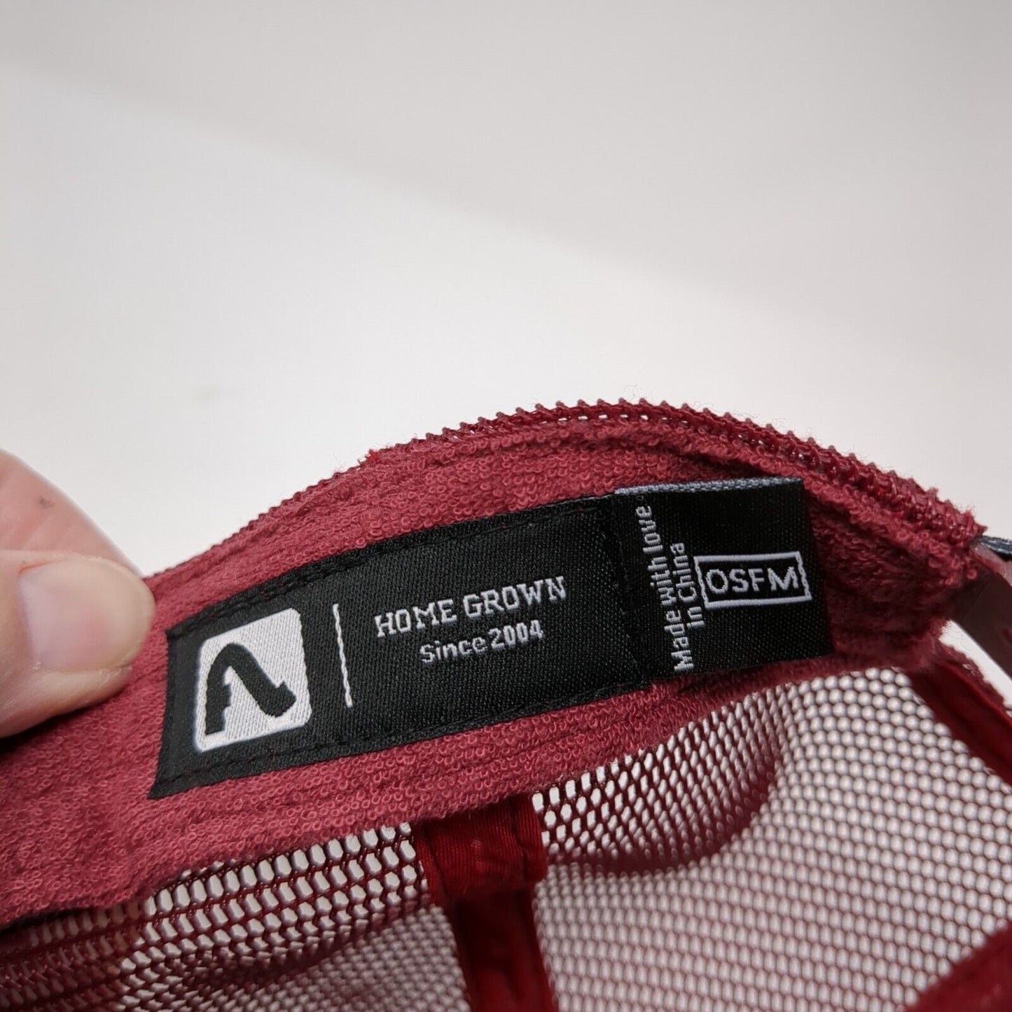 Flylow Grill Mesh Back Rope Trucker Hat Red One Size Solid Adjustable