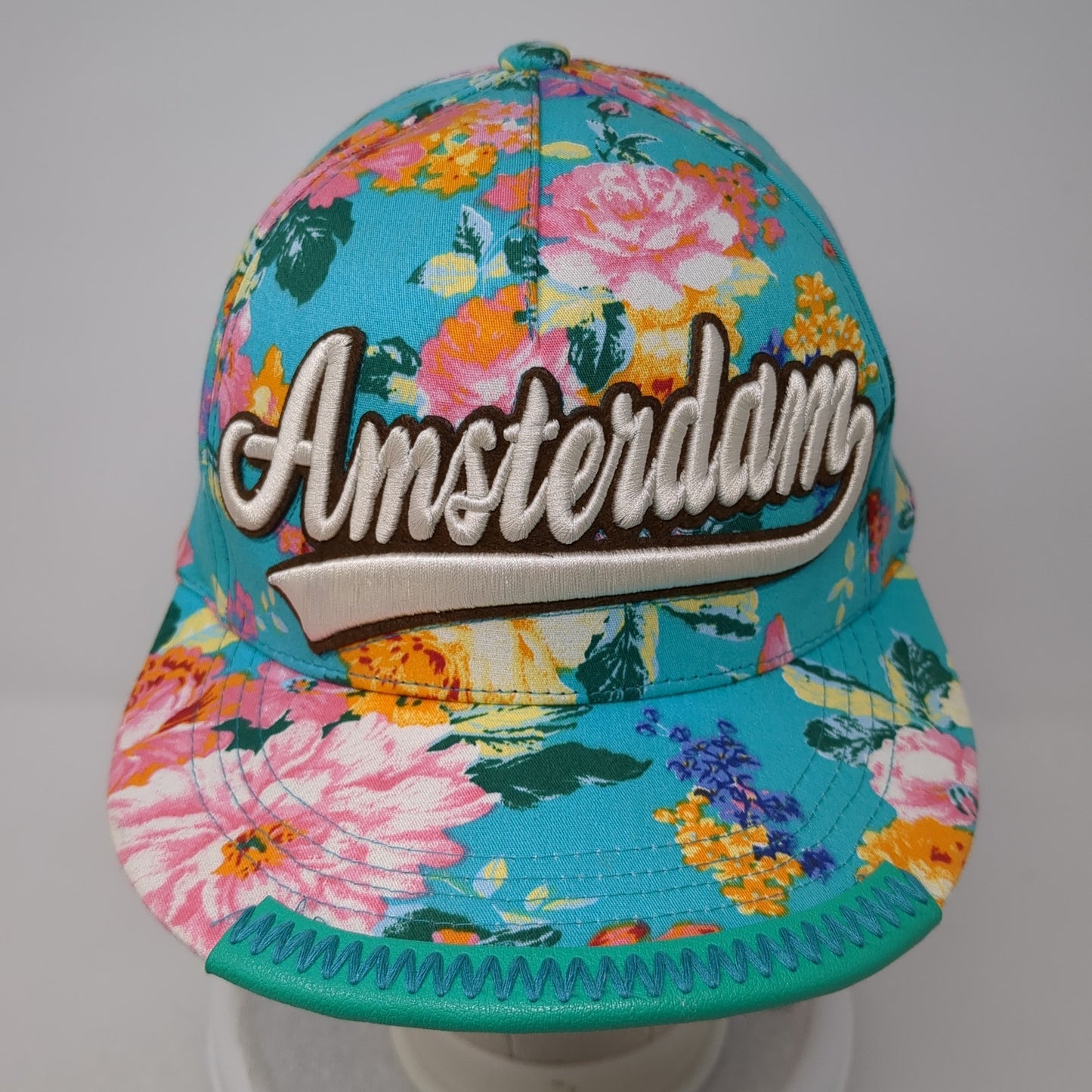 Amsterdam Snapback Hat Multicolor One Size Floral Print Robin Ruth