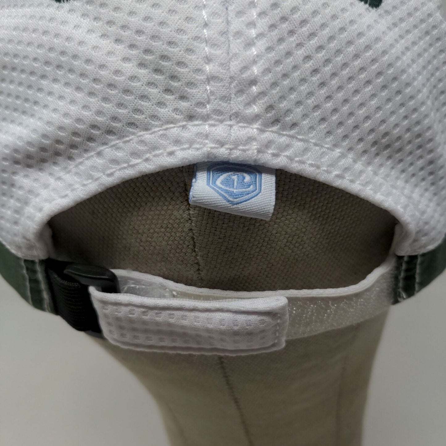 Scarteen Stud Men's Strapback Golf Hat Green White Embroidered Logo