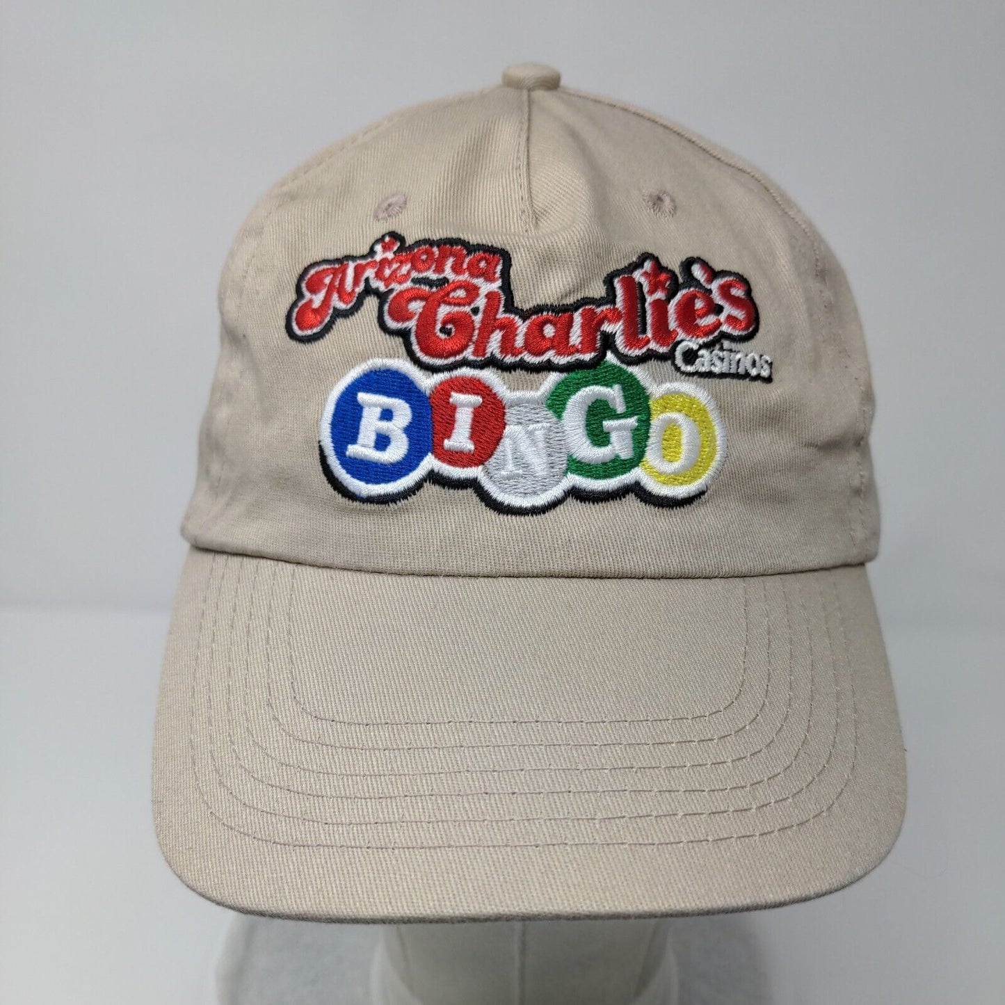Arizona Charlie's Casinos Bingo Strapback Hat Tan OSFA Solid Hit Wear
