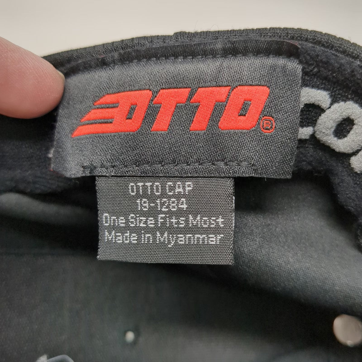 Otto Baseball Cap Black One Size Power Ministry Strapback Performance Fabric Hat