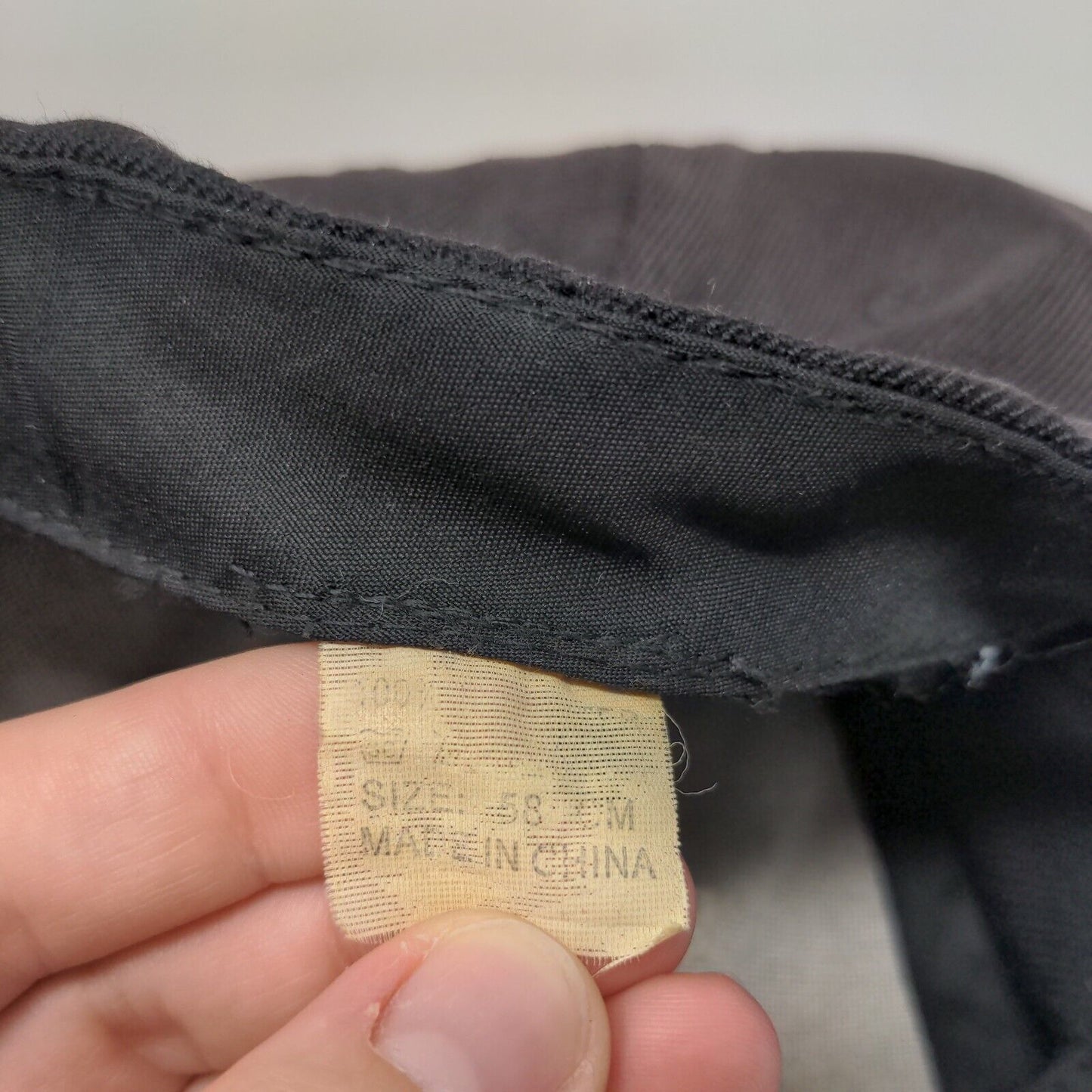 FL Florida Strapback Hat Black 58cm Embroidered Adjustable 6 Panel