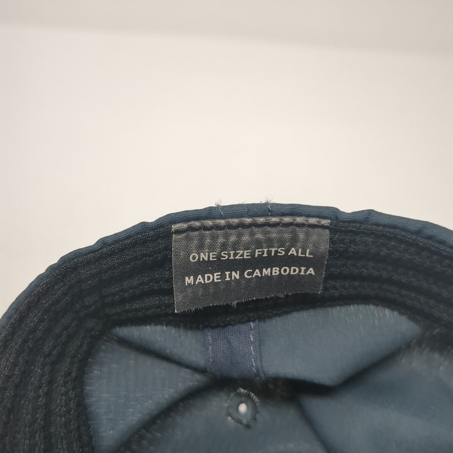 Blue Beacon Strapback Baseball Cap Blue One Size Adjustable Embroidered 6 Panel