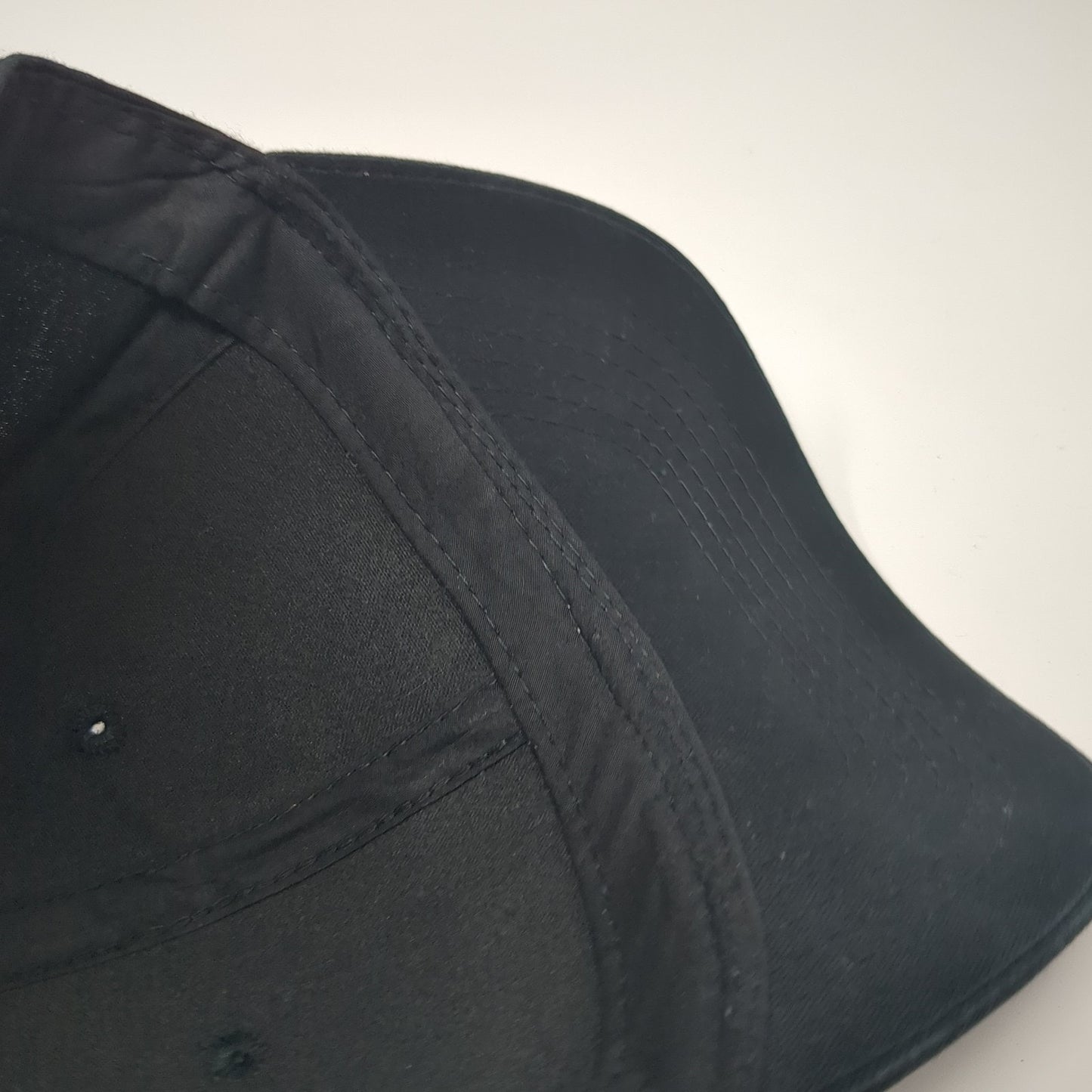 George Strapback Hat Black One Size Adjustable Vent Holes Blank Outdoor