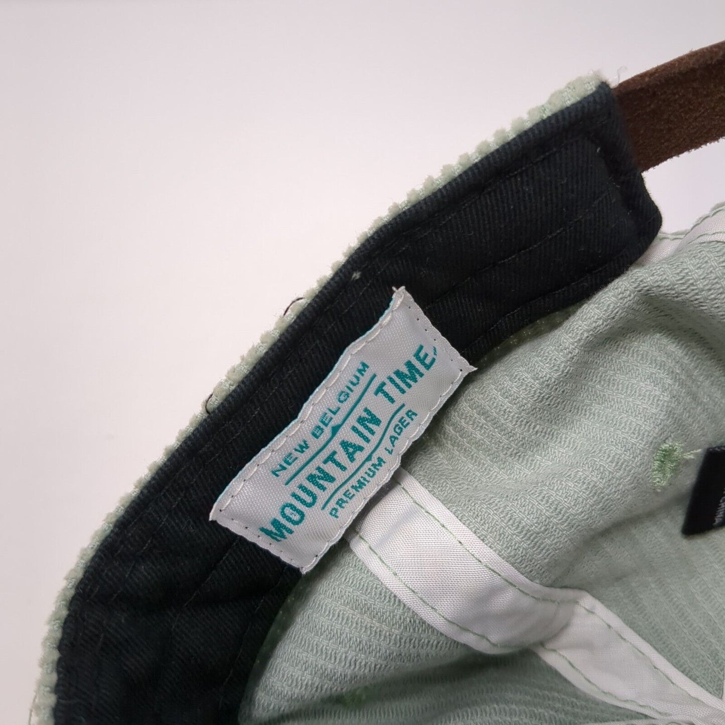 Mountain Time Premium Lager Slideback Hat Green One Size Adjustable Corduroy