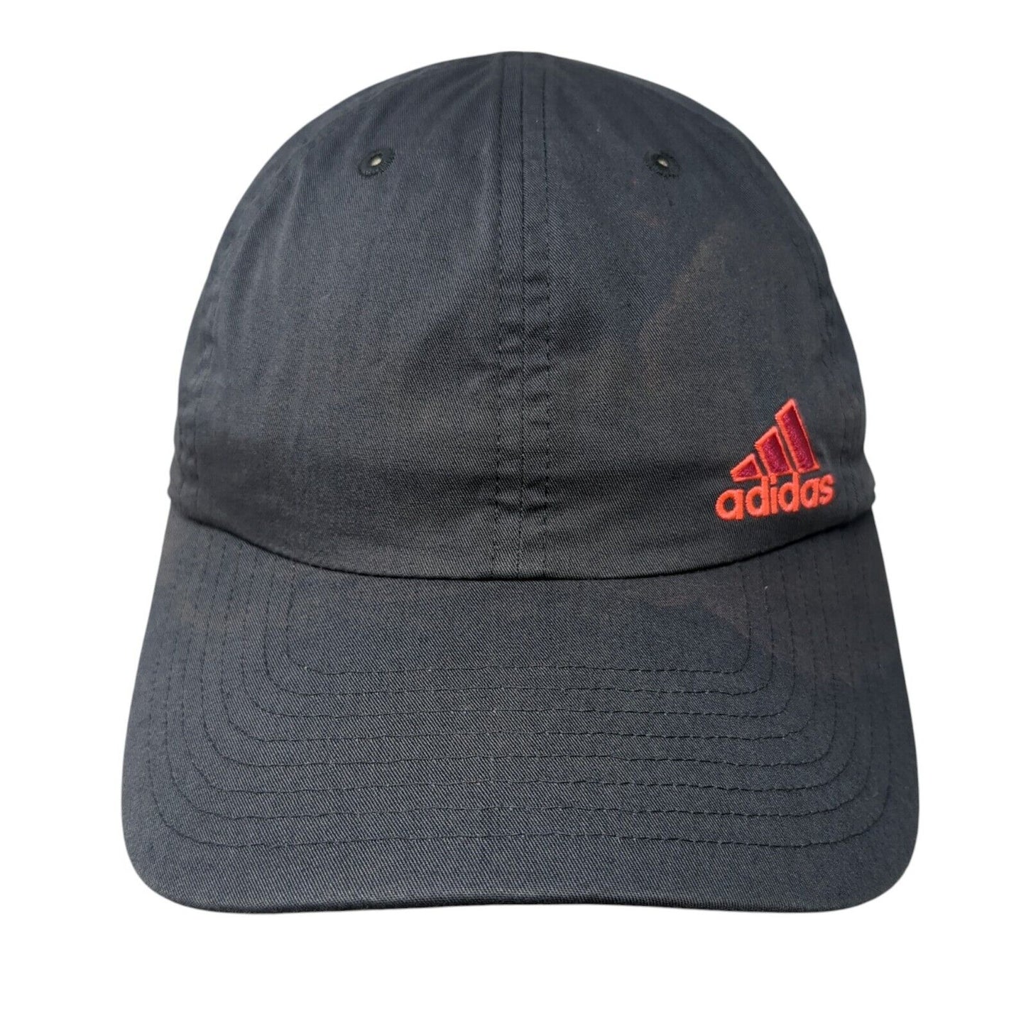 Adidas 3 Stripes Strapback Hat Gray One Size Adjustable 6 Panel Solid