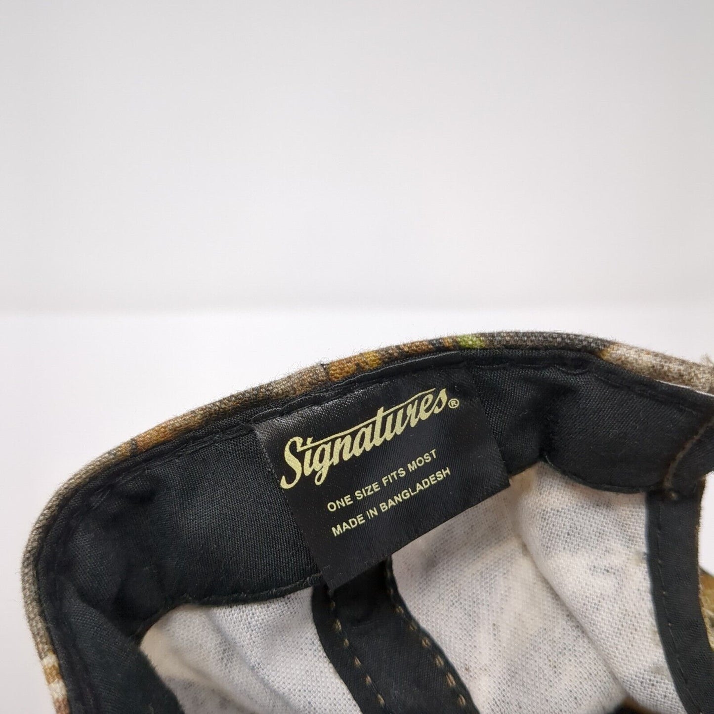 Signatures Strapback Hat Camo One Size Adjustable Hunting Outdoor Blank