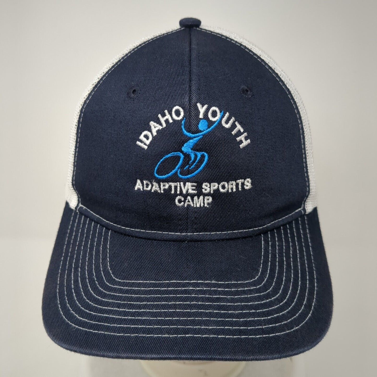 Idaho Youth Adaptive Sports Camp Trucker Hat Blue One Size Mesh Back