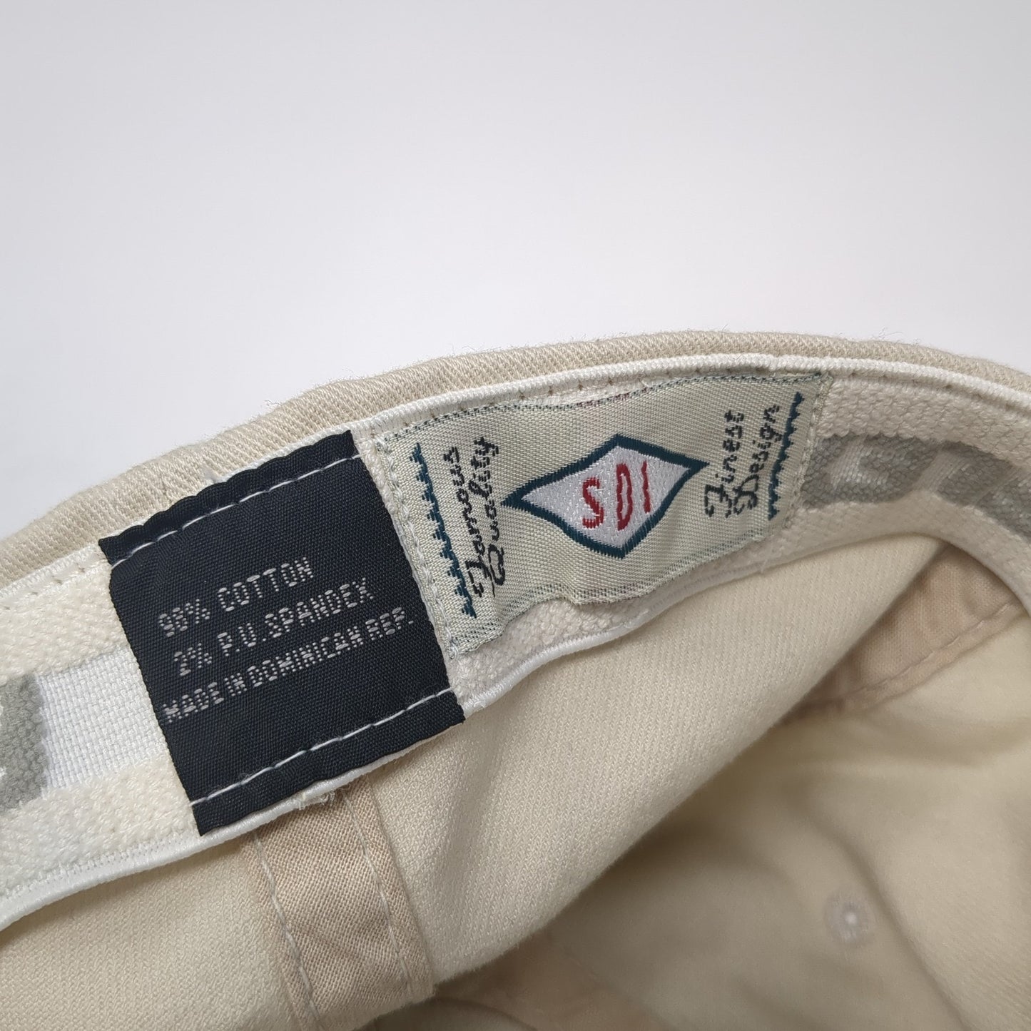 Bullfrog Brand Fitted Hat Beige One Size Embroidered Flexfit 6 Panel