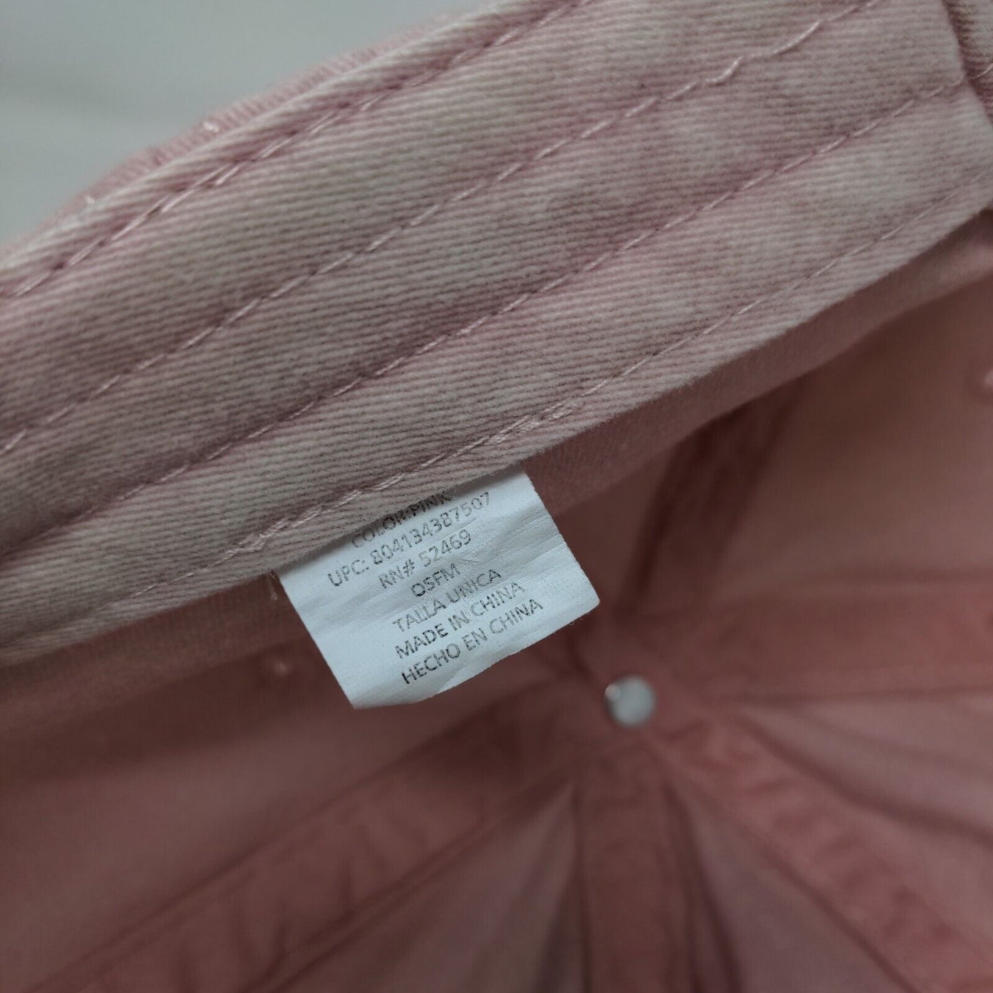 Unbranded Slideback Hat Solid Pink OSFM Adjustable 6 Panel Blank