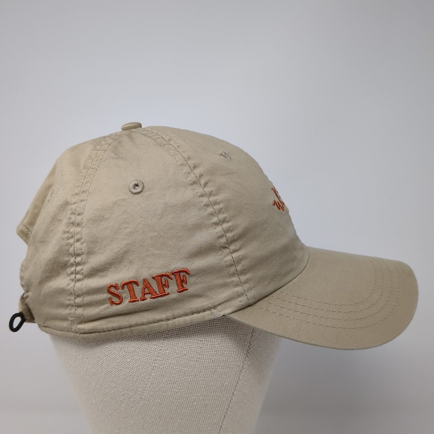 Whitetail Strapback Hat Brown One Size Embroidered Ahead Lightweight