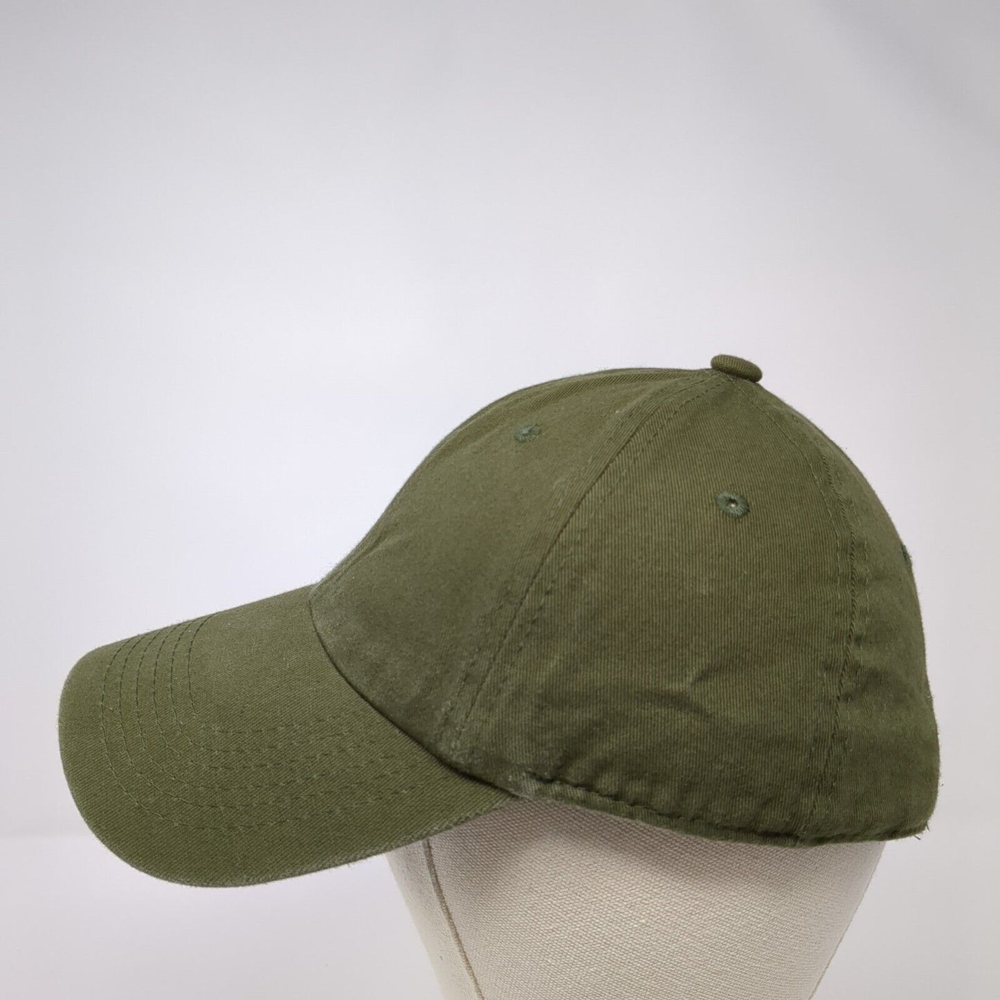 Ethos Slideback Hat Green One Size Adjustable Solid Blank 6 Panel