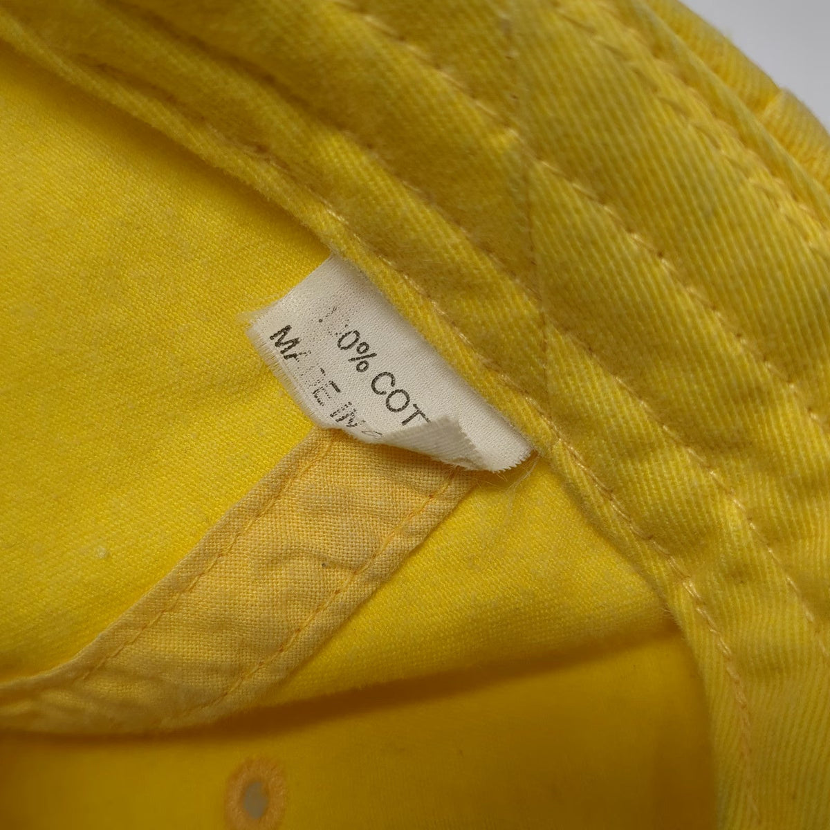 Adams Baseball Cap Yellow One Size Hero Islands Vermont Hat Leather Slideback
