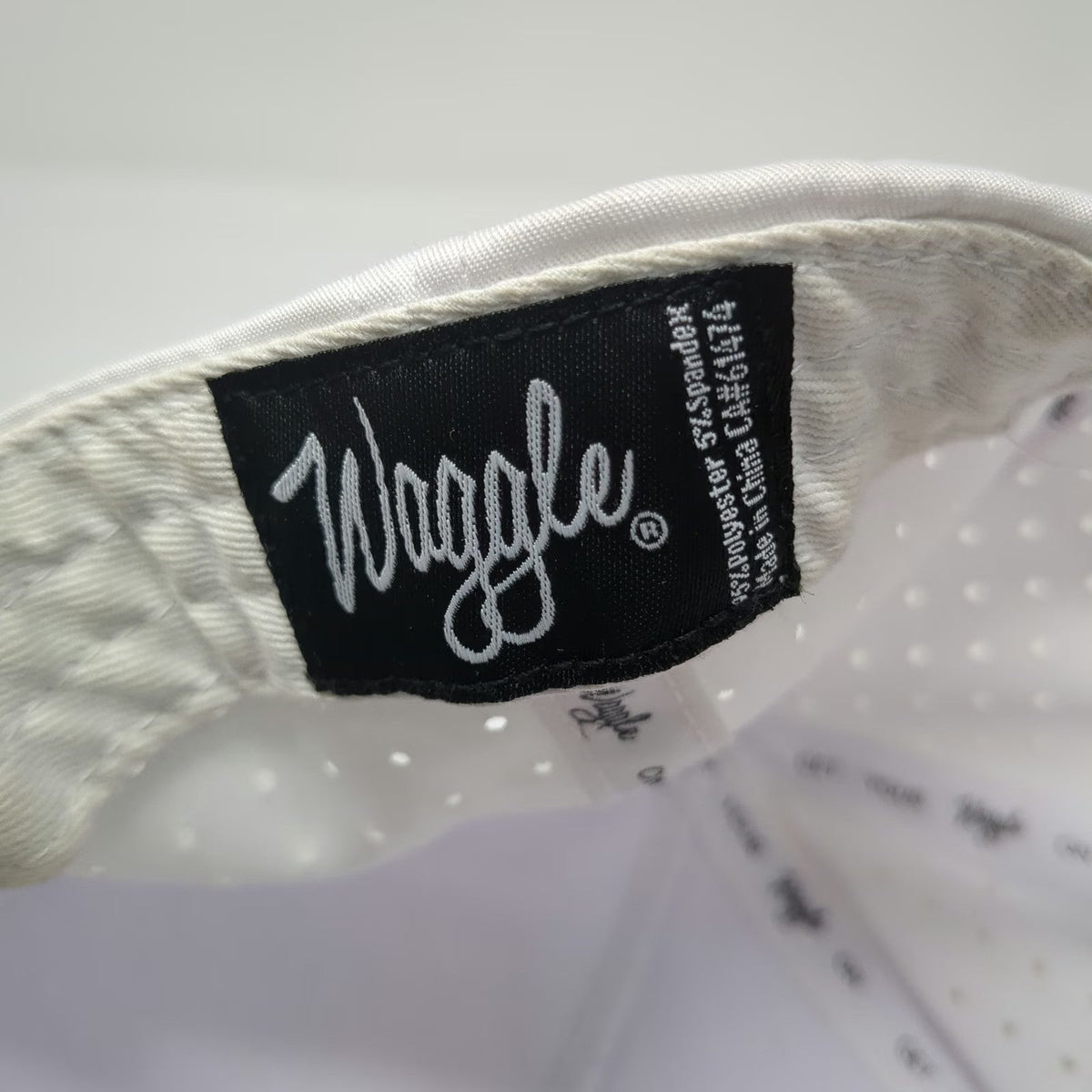 Waggle Trucker Hat White One Size Golf Tiger Striped Goat Performance Snapback