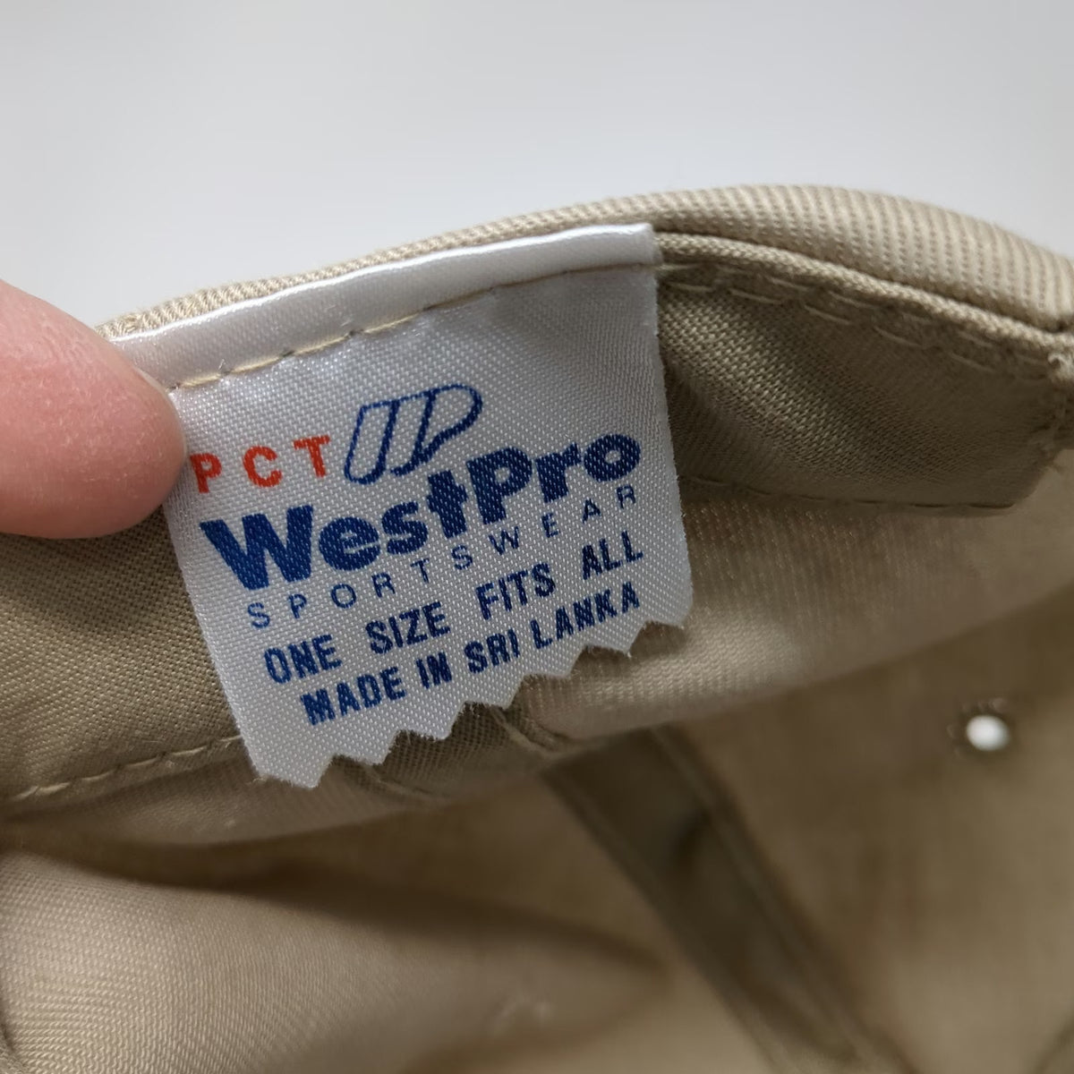 WestPro 5 Panel Beige One Size Snapback Hat Lock-N-Load Thimet 20G Rope Brim