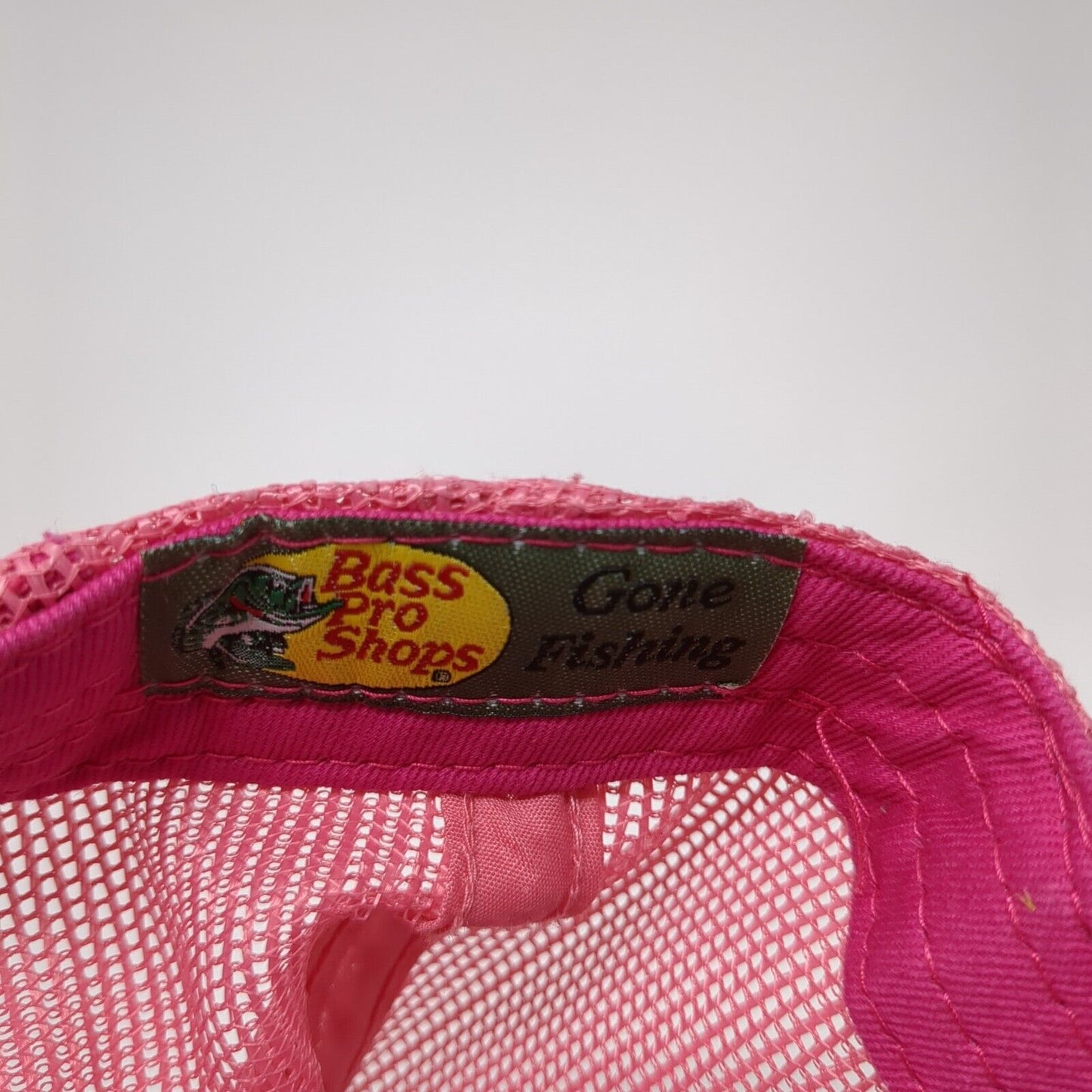 Cabela's Snapback Trucker Hat Pink Youth One Size Mesh Back Fishing