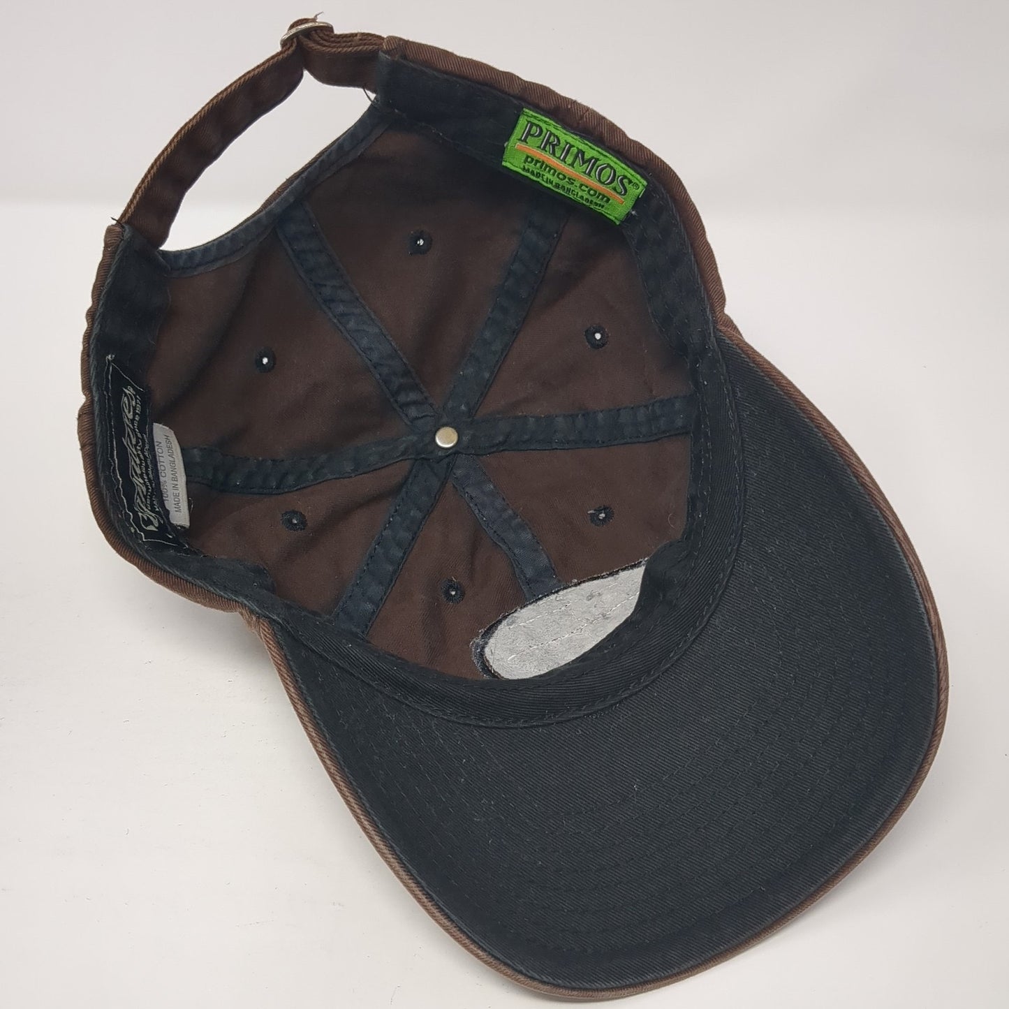 Primos Hunting Slideback Baseball Cap Brown One Size Adjustable Signatures