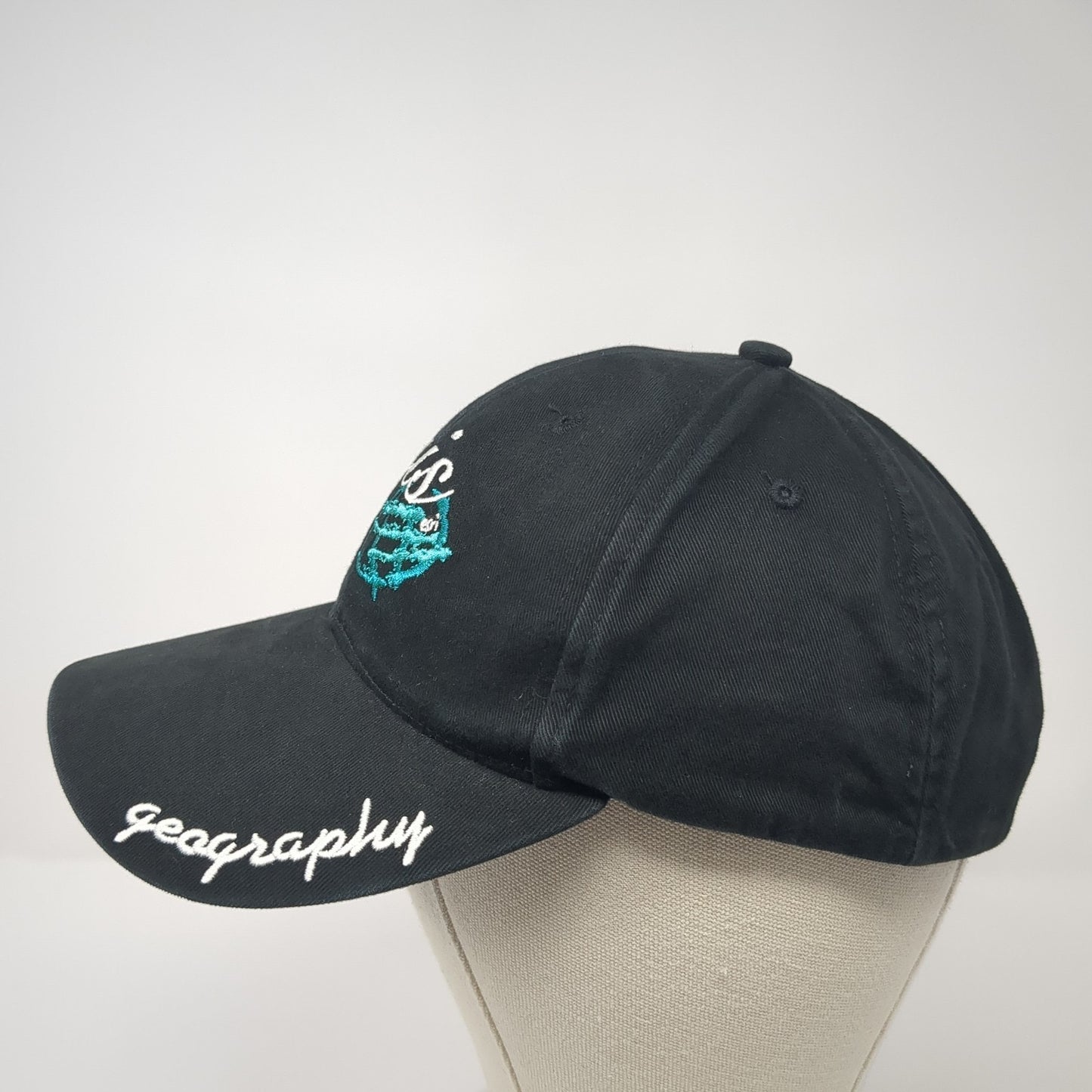 GIS Geography Strapback Hat Black One Size Adjustable Cap America